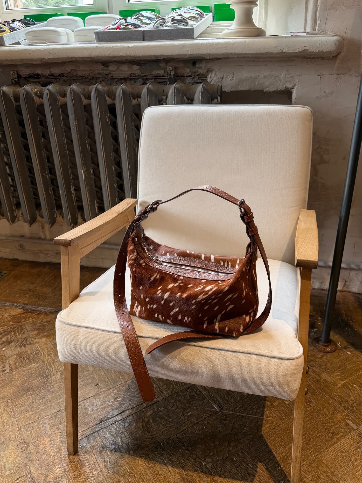 cross Body · мех · карамель